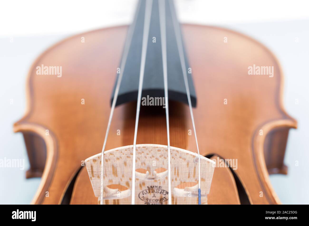violin harmonic table high angle view close up Stock Photo Alamy