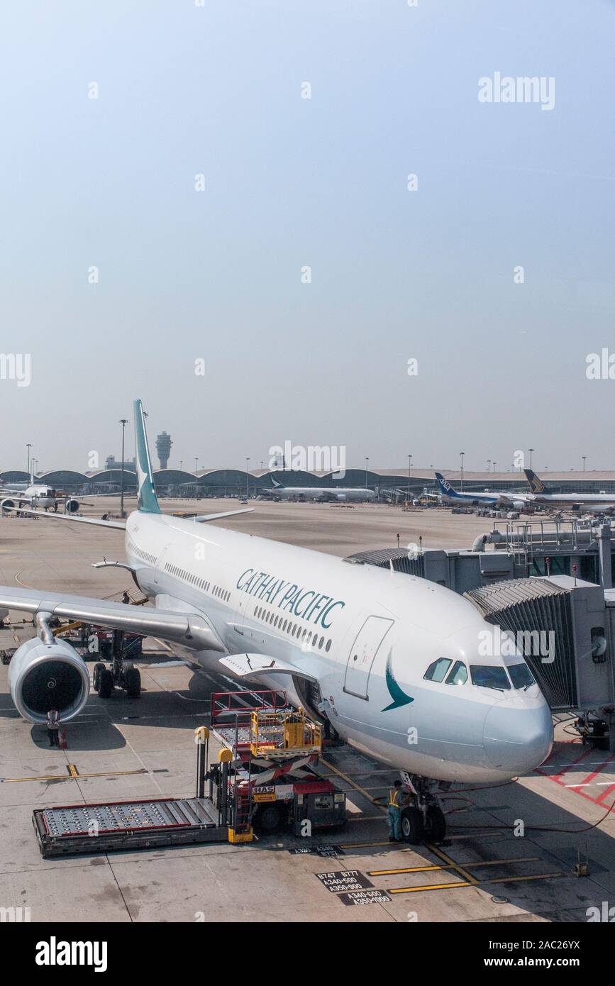 Hong Kong, China - September 20, 2019: Cathay Dragon headquarters at Hong  Kong airport (HKG) in China Stock Photo - Alamy