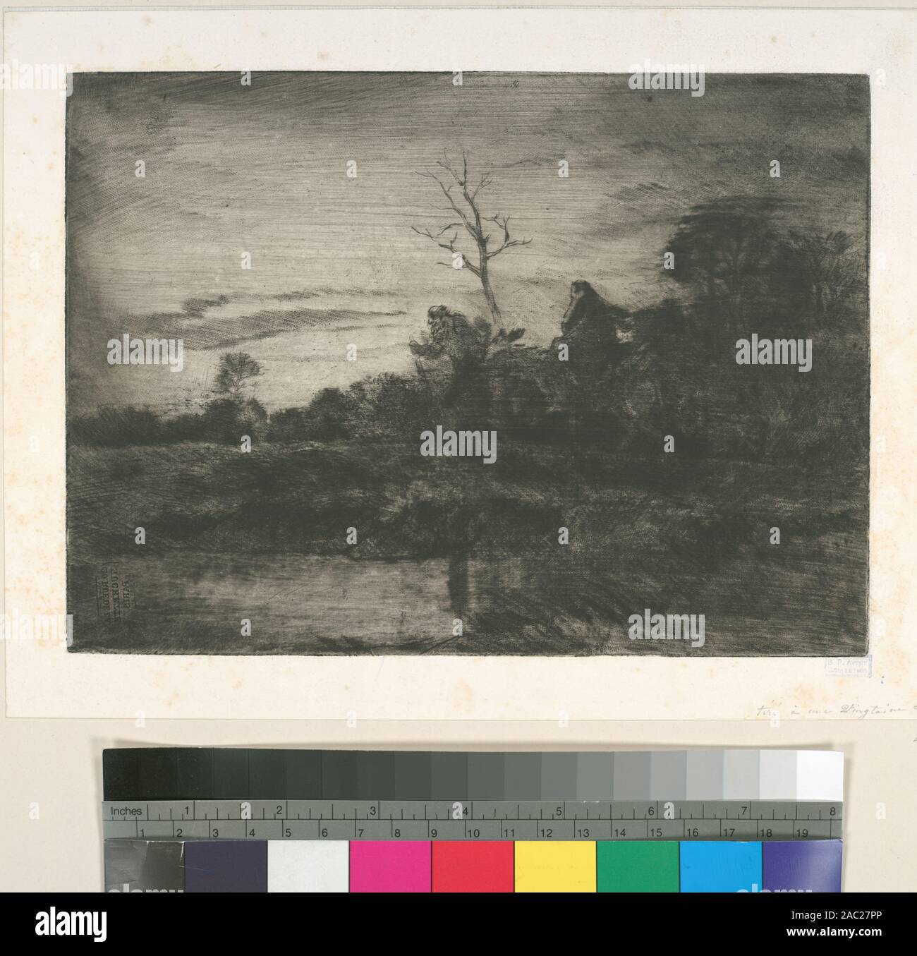 Fuite En Egpyte Title And Dates From L Oeuvre De Ch Jacque Catalogue De Ses Eaux