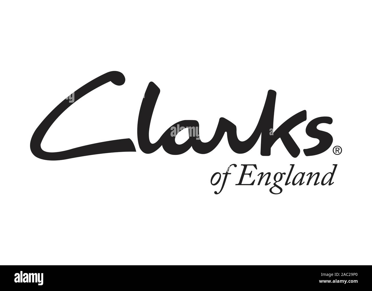 Clarks of England logo Stock Photo - Alamy
