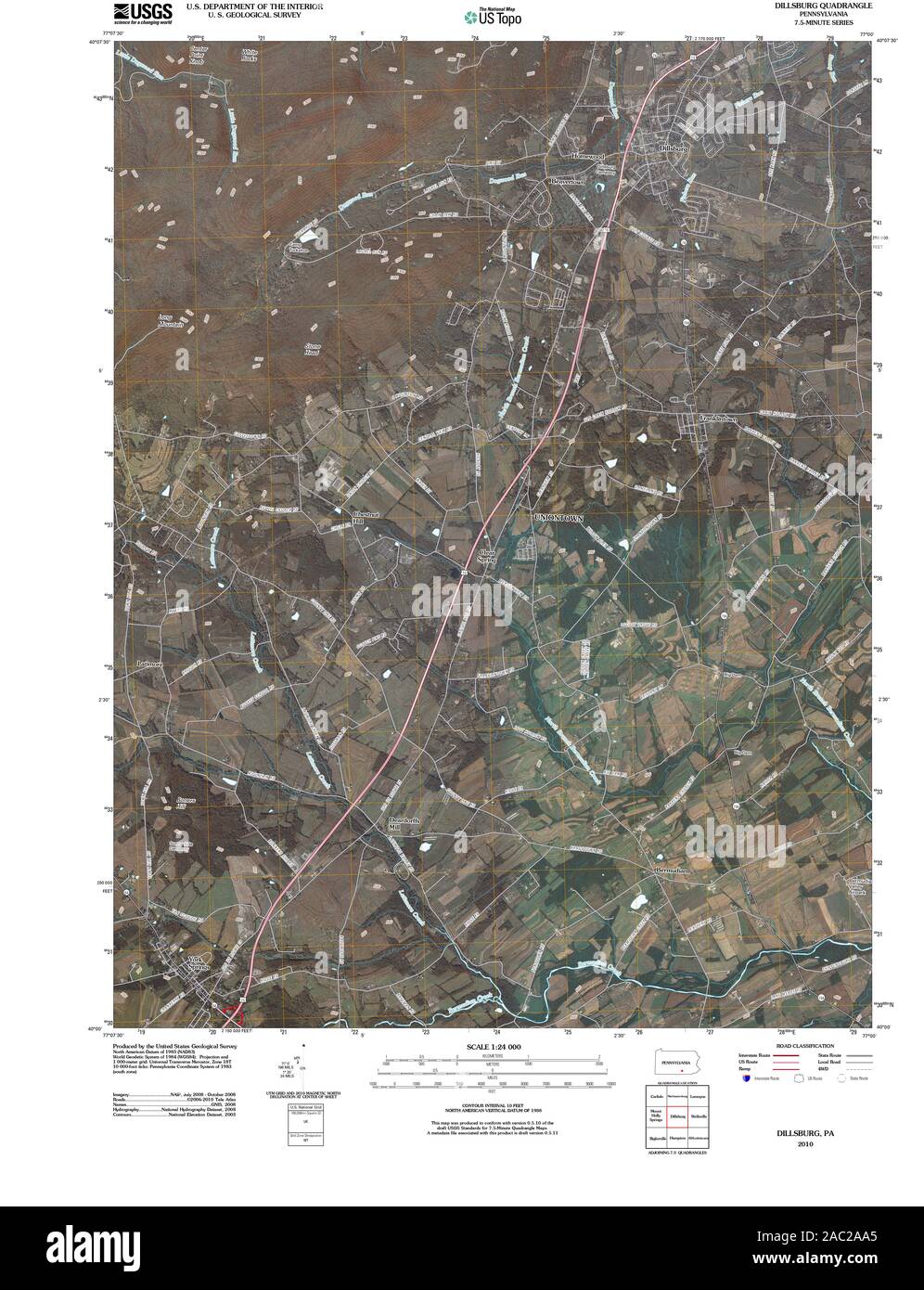 Map of dillsburg hires stock photography and images Alamy