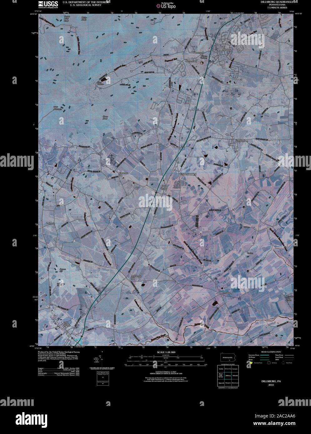 Map of dillsburg hires stock photography and images Alamy