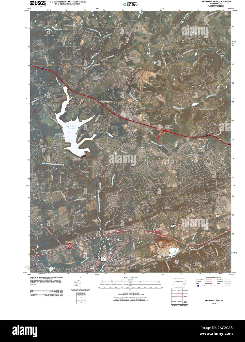 Map of downingtown hires stock photography and images Alamy