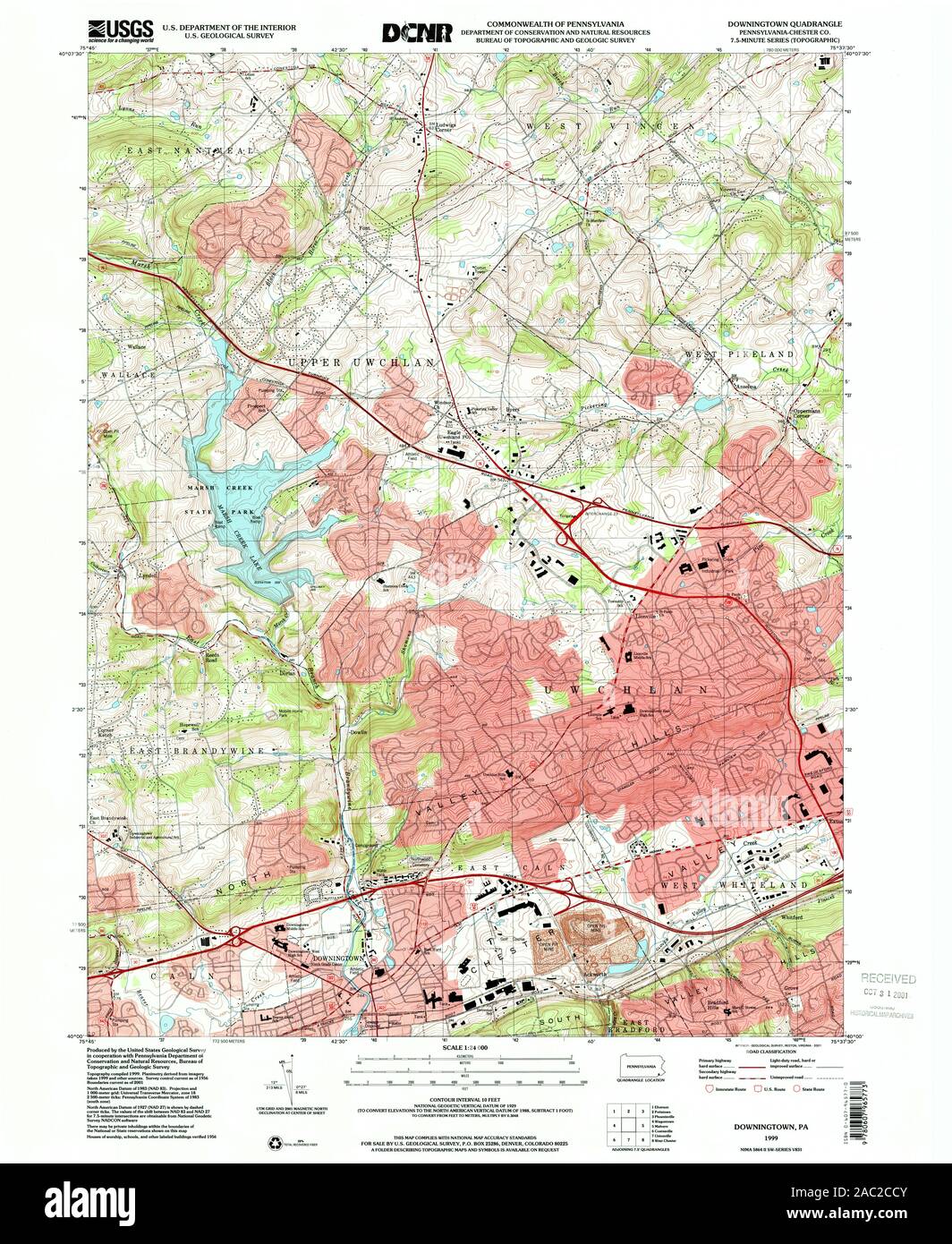 Map of downingtown hi-res stock photography and images - Alamy