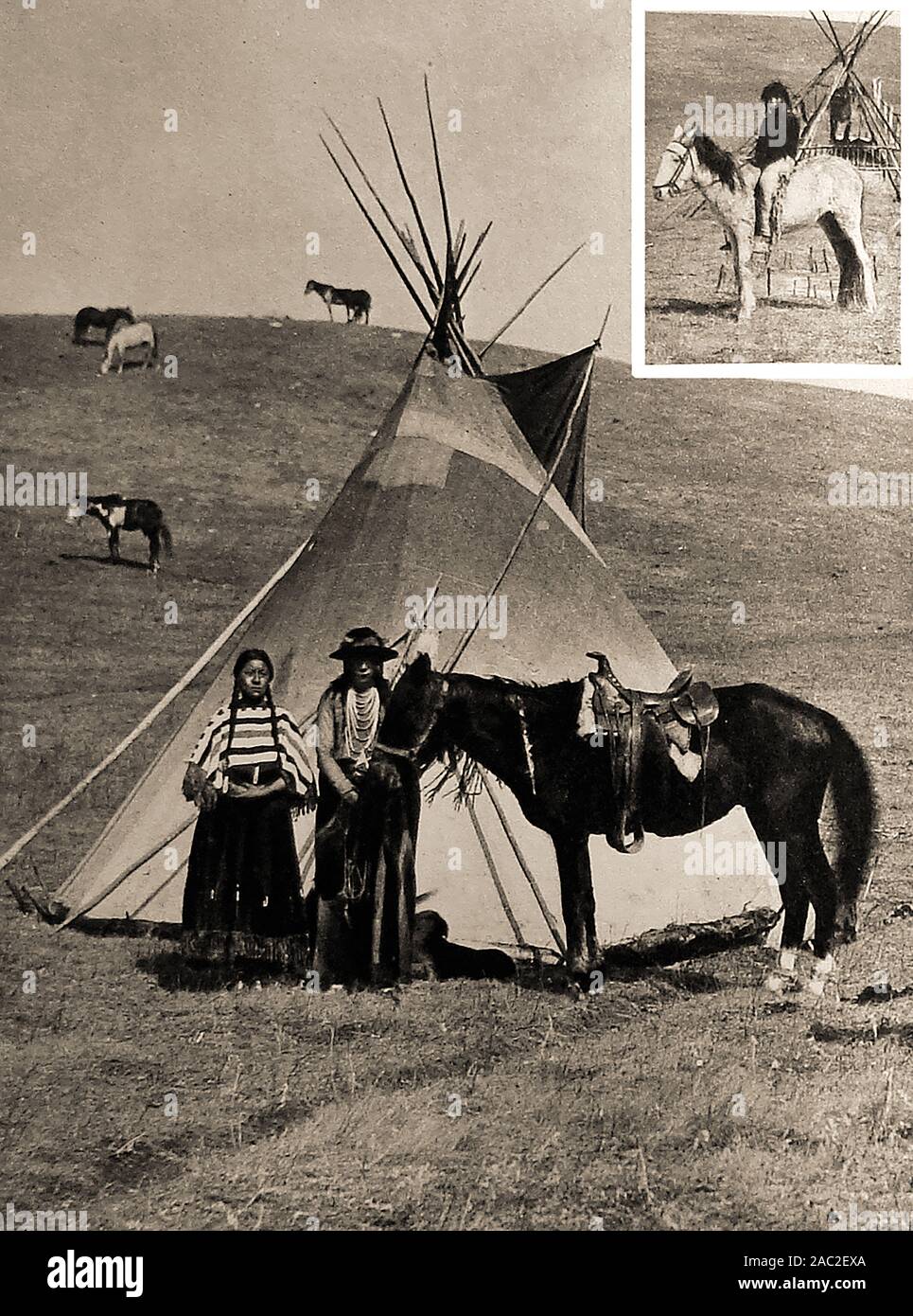 Native american indian family hi-res stock photography and images - Alamy