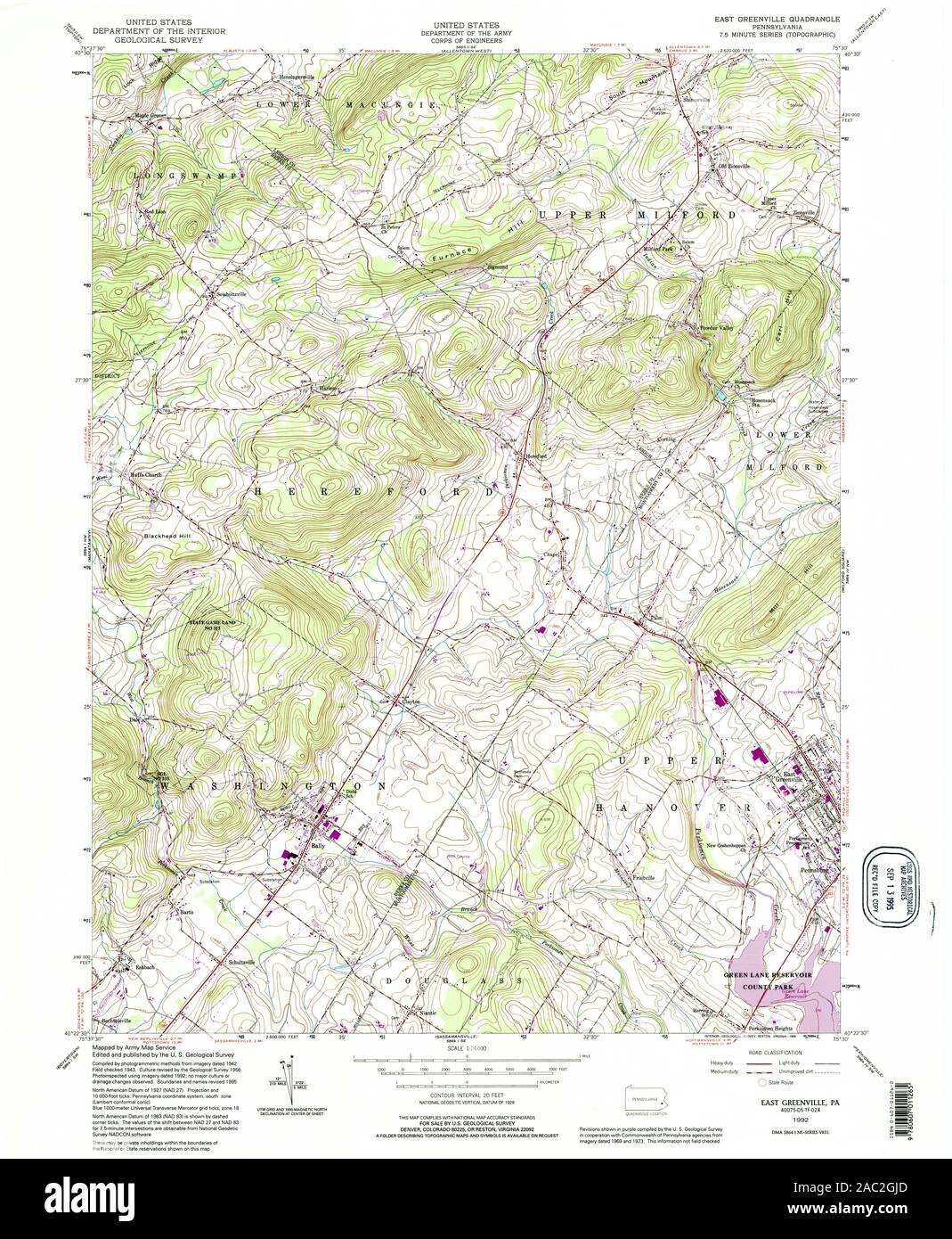 Greenville pennsylvania map hires stock photography and images Alamy