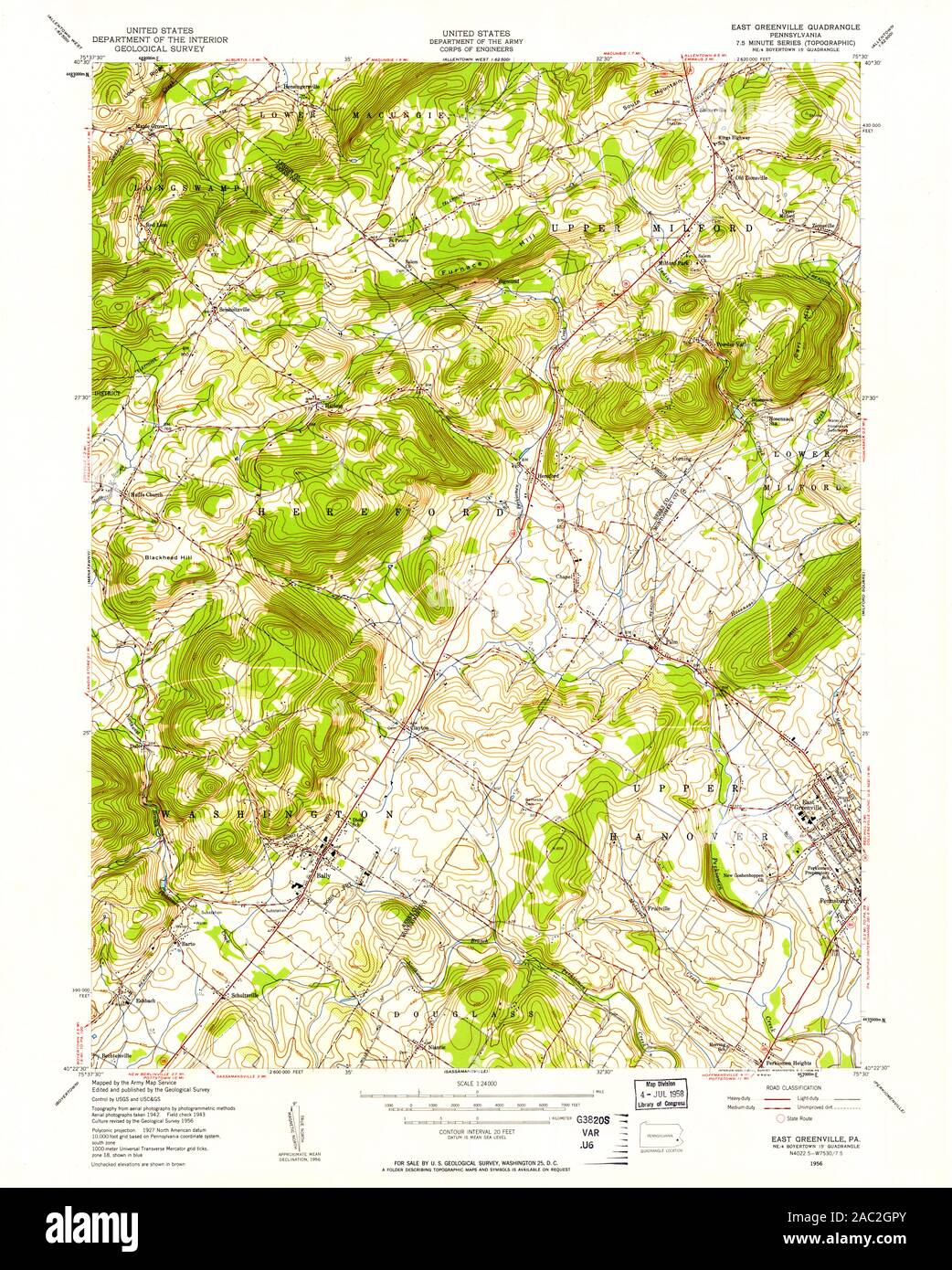 Greenville pennsylvania map hires stock photography and images Alamy