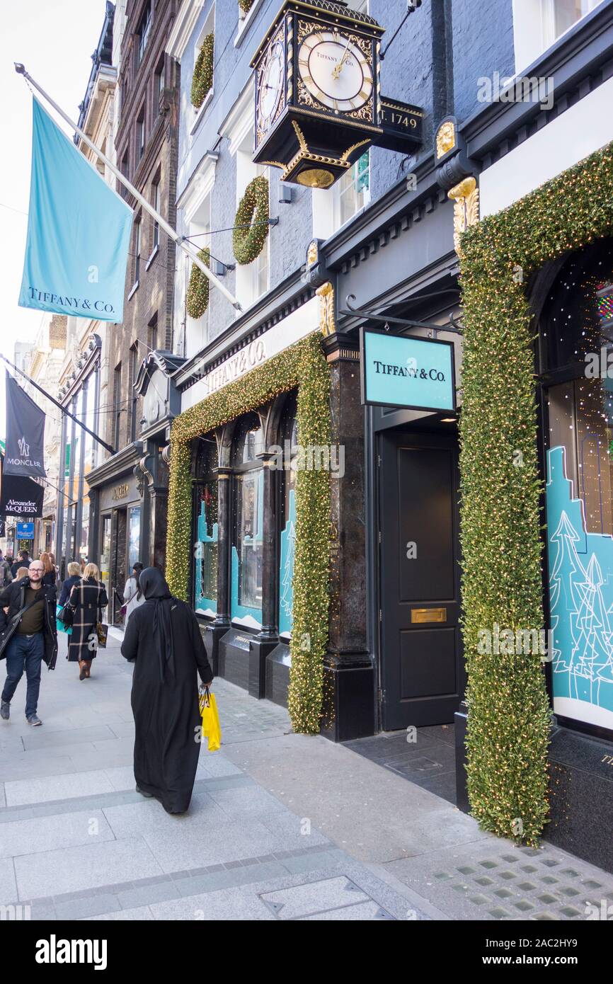 Tiffany & Co. flagship store on Old Bond Street, London, England, UK Stock Photo