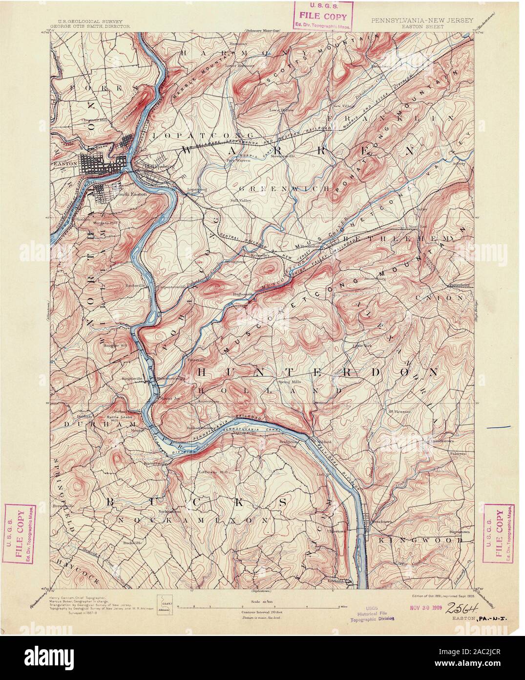 Easton pennsylvania map hires stock photography and images Alamy