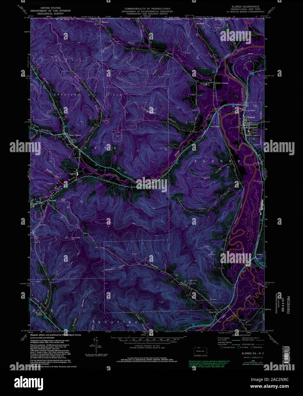 Eldred map hires stock photography and images Alamy