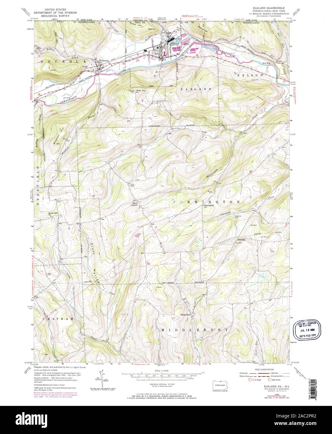 Elkland map hires stock photography and images Alamy