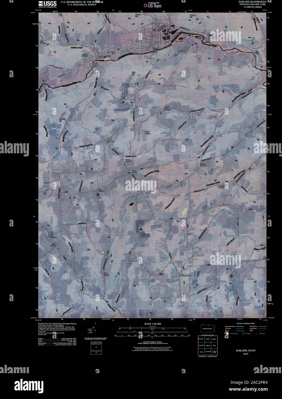 Elkland pennsylvania map hires stock photography and images Alamy