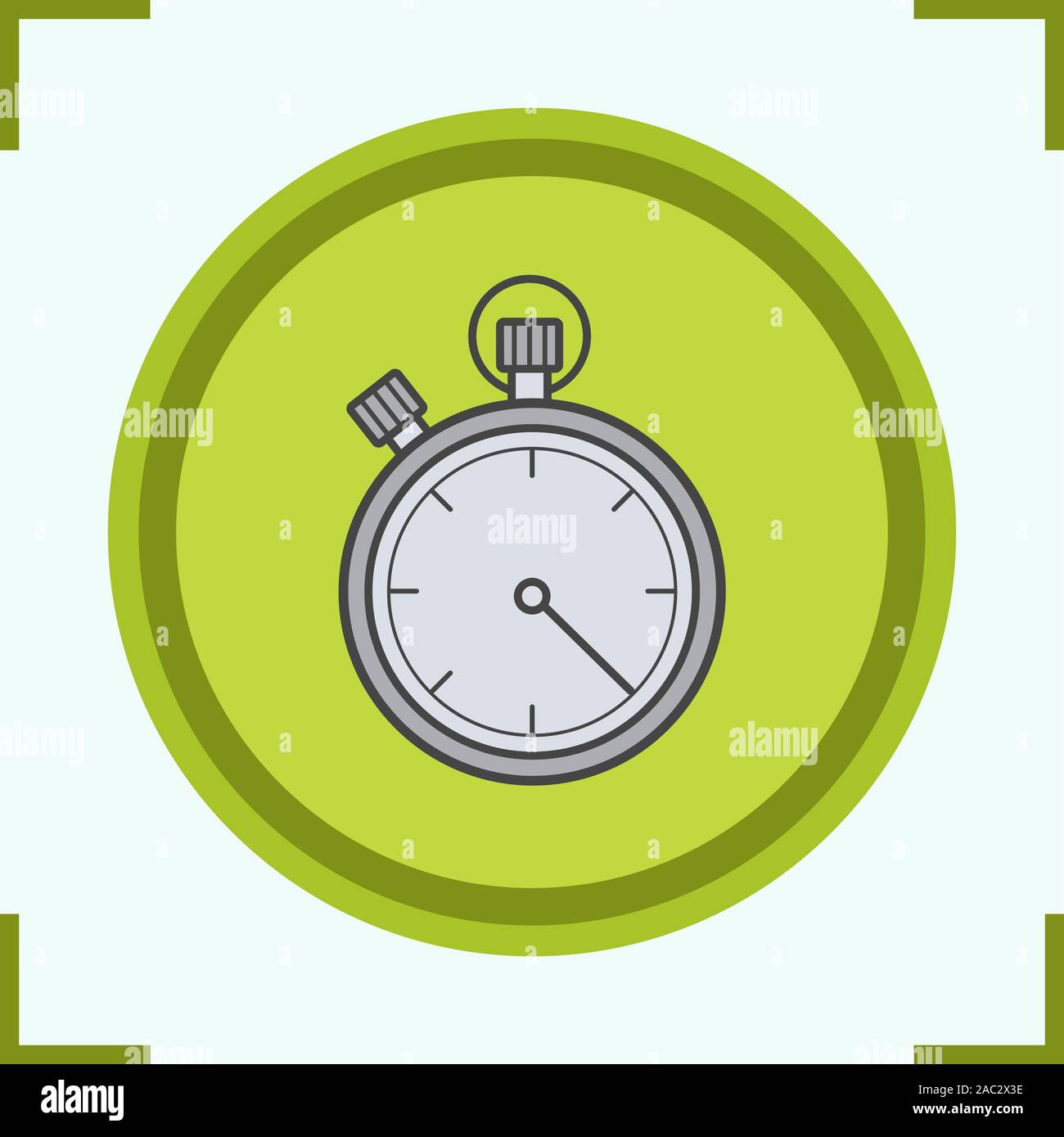 Stopwatch color icon. Timer. Isolated vector illustration Stock Vector ...