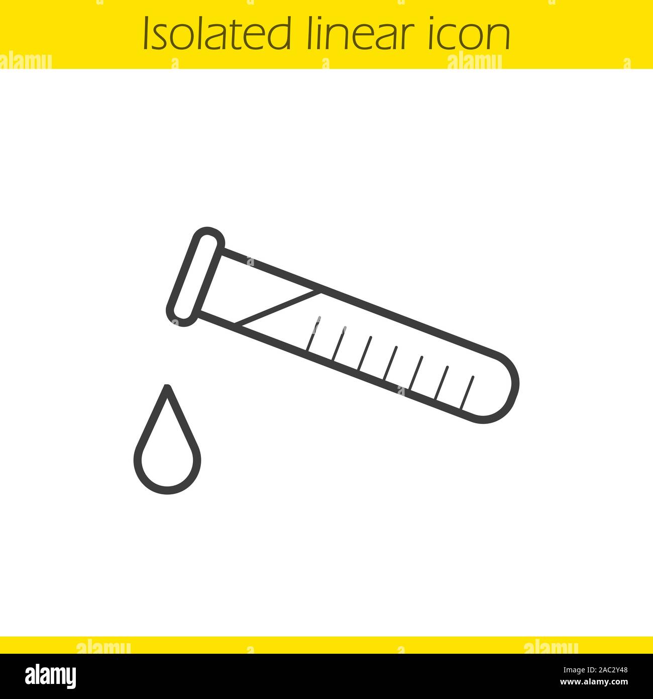 Chemical experiment linear icon. Thin line illustration. Laboratory