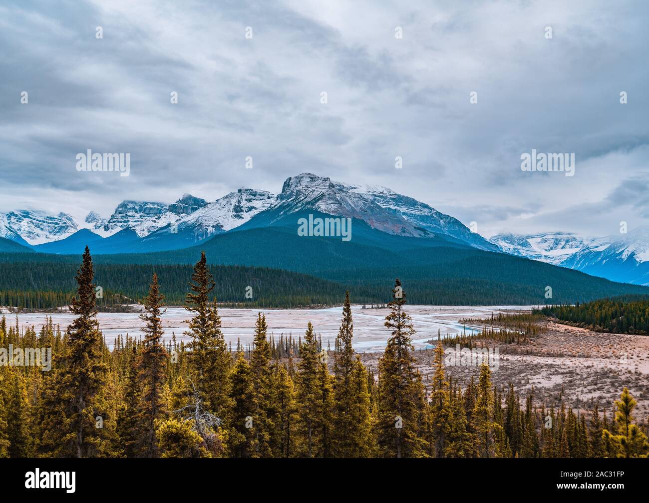 Hike to a lake in Banff National Park, Alberta, Canada Stock Photo