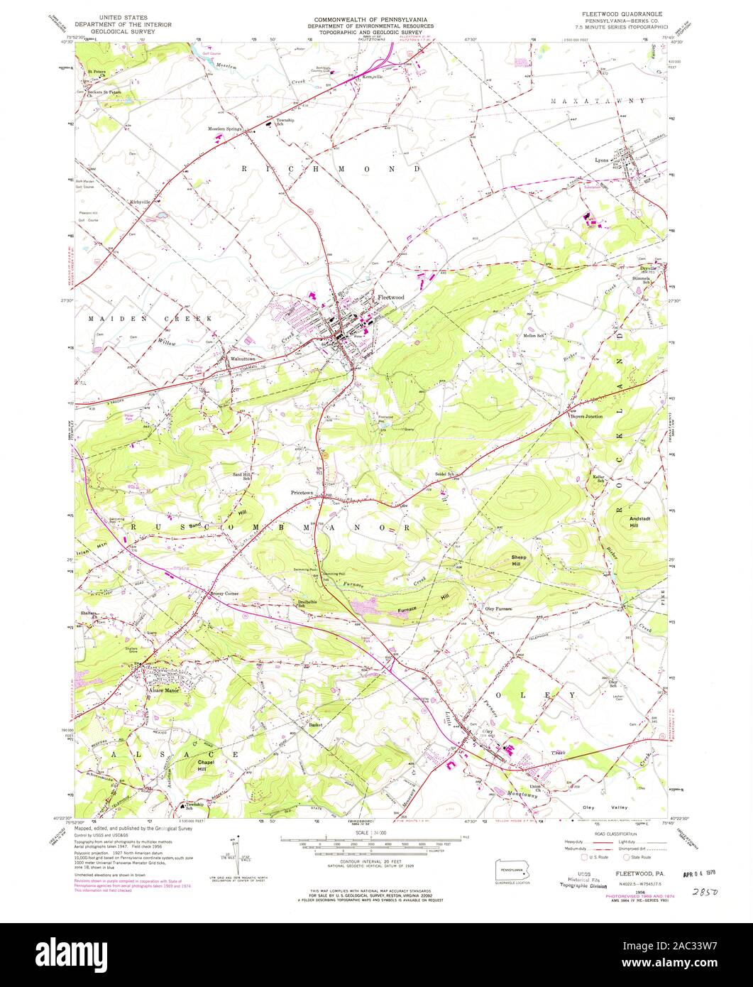 Map of fleetwood hires stock photography and images Alamy