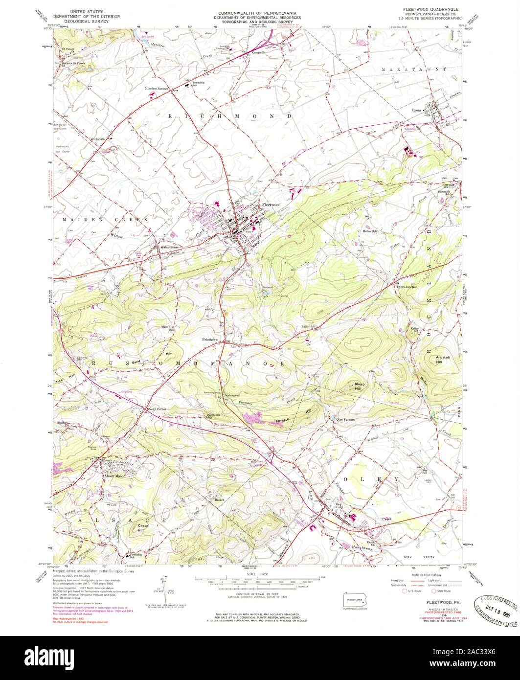 Map of fleetwood hires stock photography and images Alamy
