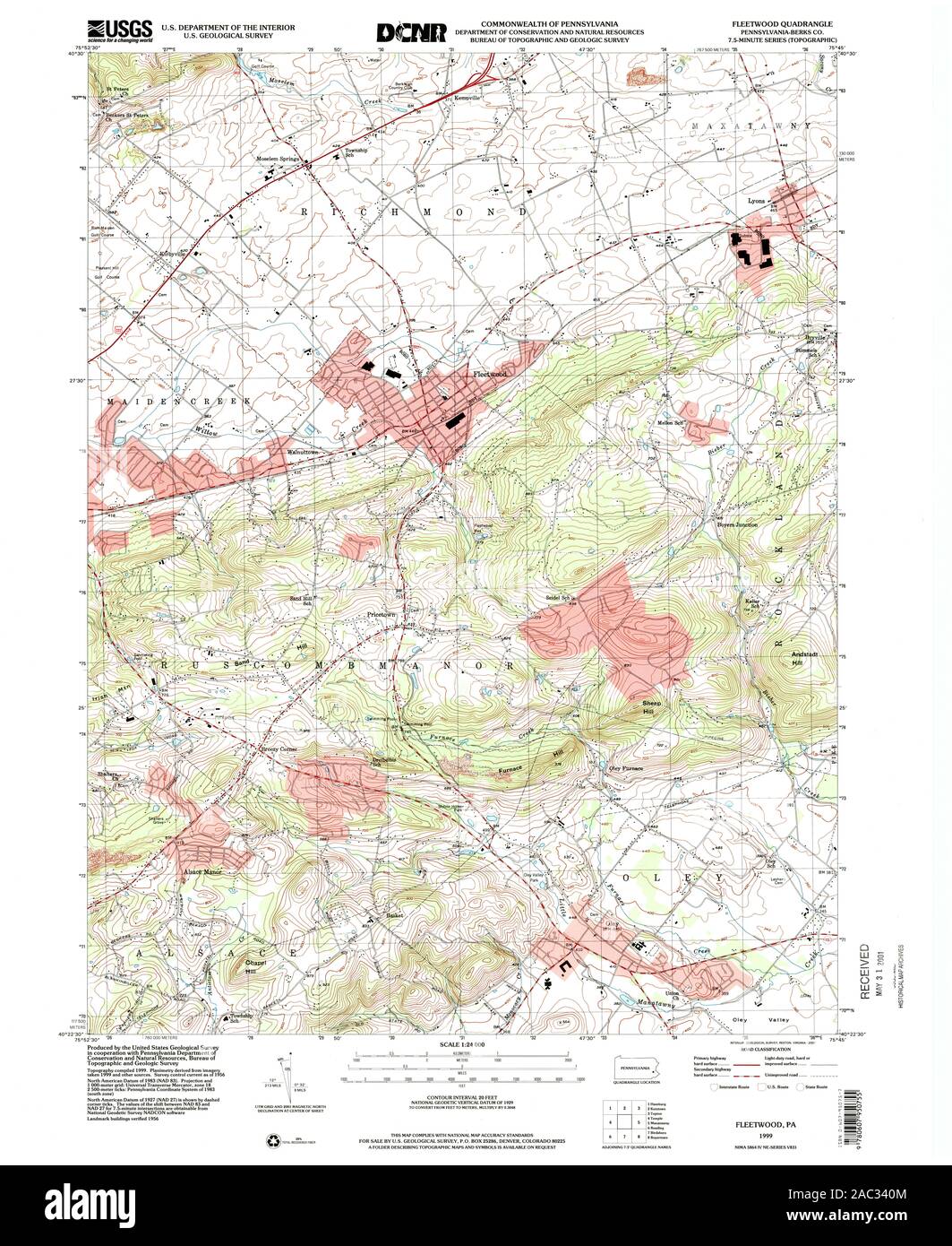 Map of fleetwood hires stock photography and images Alamy