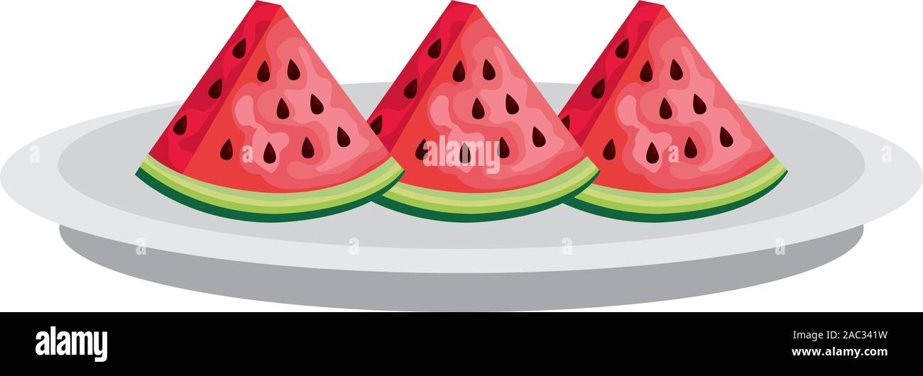 Isolated watermelons fruit vector design Stock Vector Image & Art - Alamy