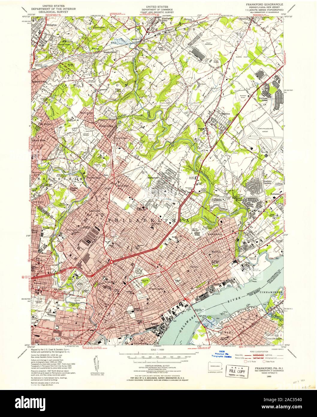 Map of frankford hires stock photography and images Alamy