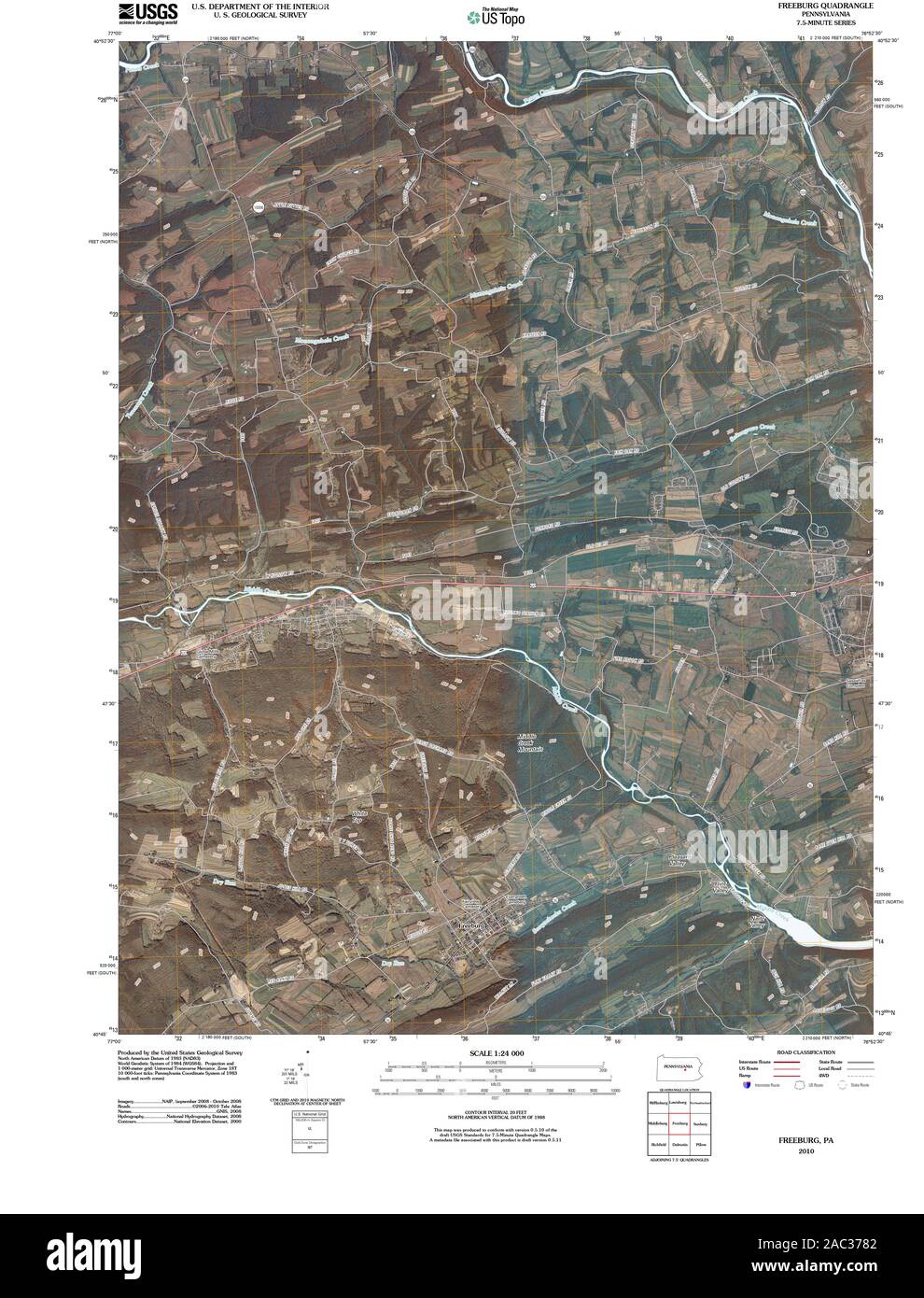 Freeburg map hires stock photography and images Alamy