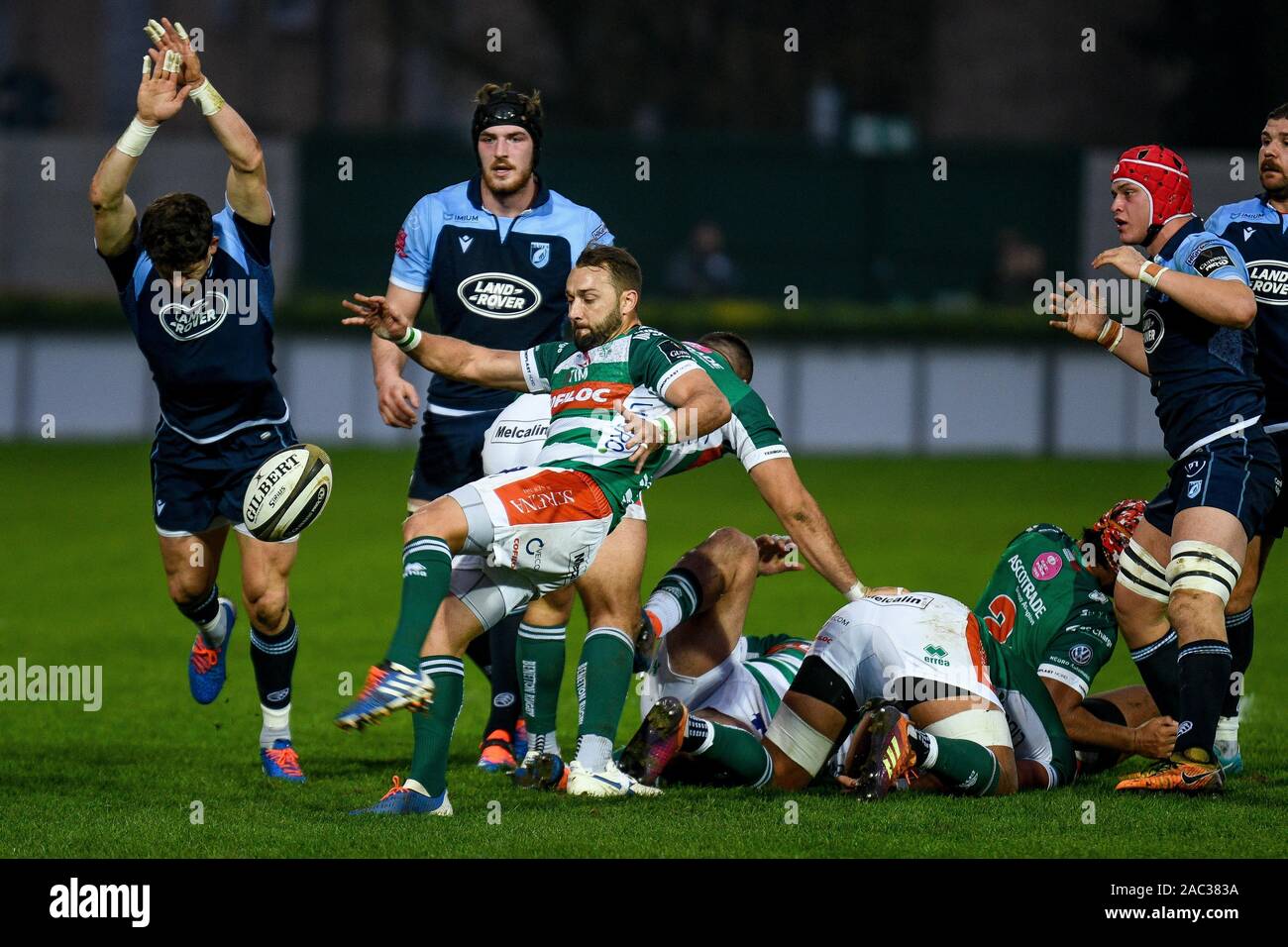 Treviso, Italy. 30th Nov, 2019. dewaldt duvenage (benetton treviso) during Benetton  Treviso vs Cardiff Blues - Rugby Guinness Pro 14 - Credit: LPS/Ettore  Griffoni/Alamy Live News Stock Photo - Alamy