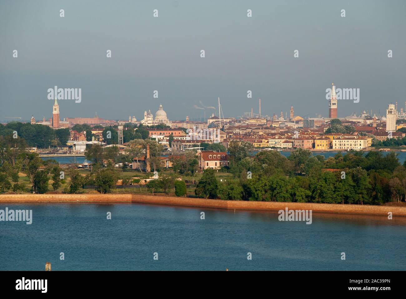 Venice, Italy: La Certosa (Italian: Isola della Certosa) is an island in the Venetian Lagoon. Stock Photo