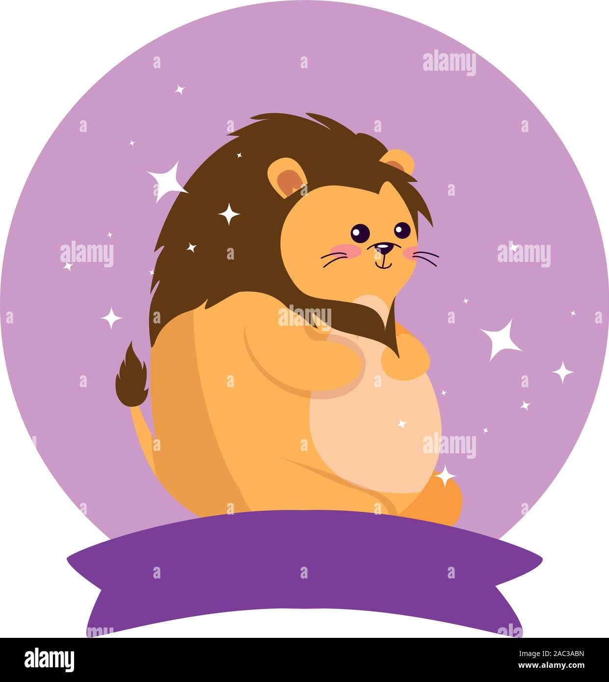 Lion cartoon with happy birthday vector design Stock Vector Image & Art ...