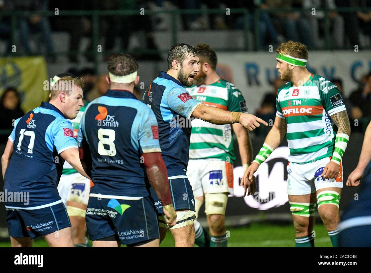 Treviso, Italy, 30 Nov 2019, james ratti (cardiff) during Benetton Treviso  vs Cardiff Blues - Rugby Guinness Pro 14 - Credit: LPS/Ettore  Griffoni/Alamy Live News Stock Photo - Alamy