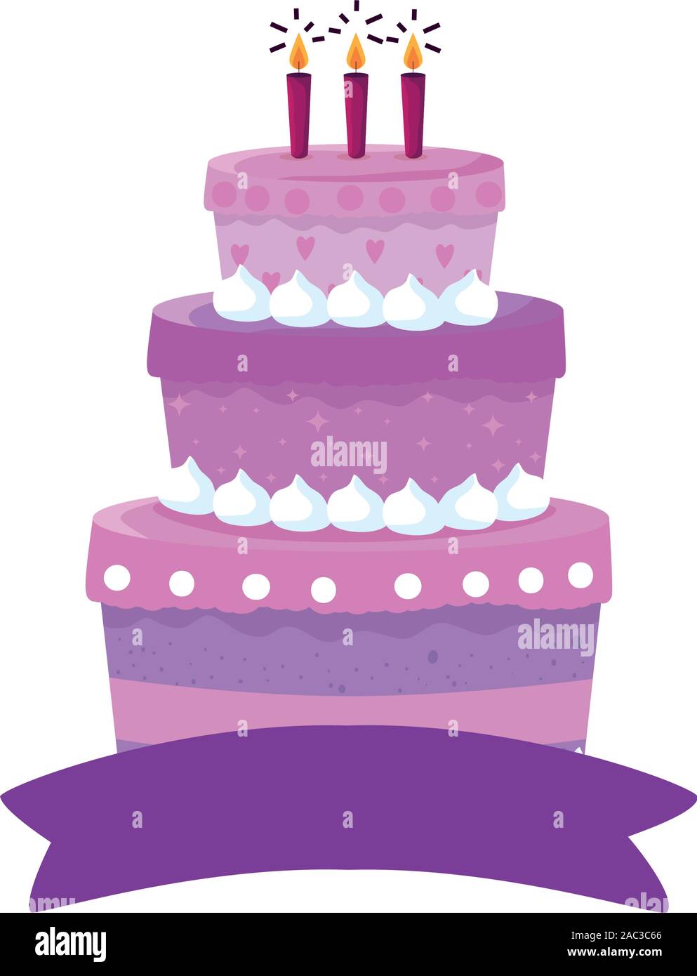 Happy Birthday Cake Vector Design Stock Vector Image Art Alamy