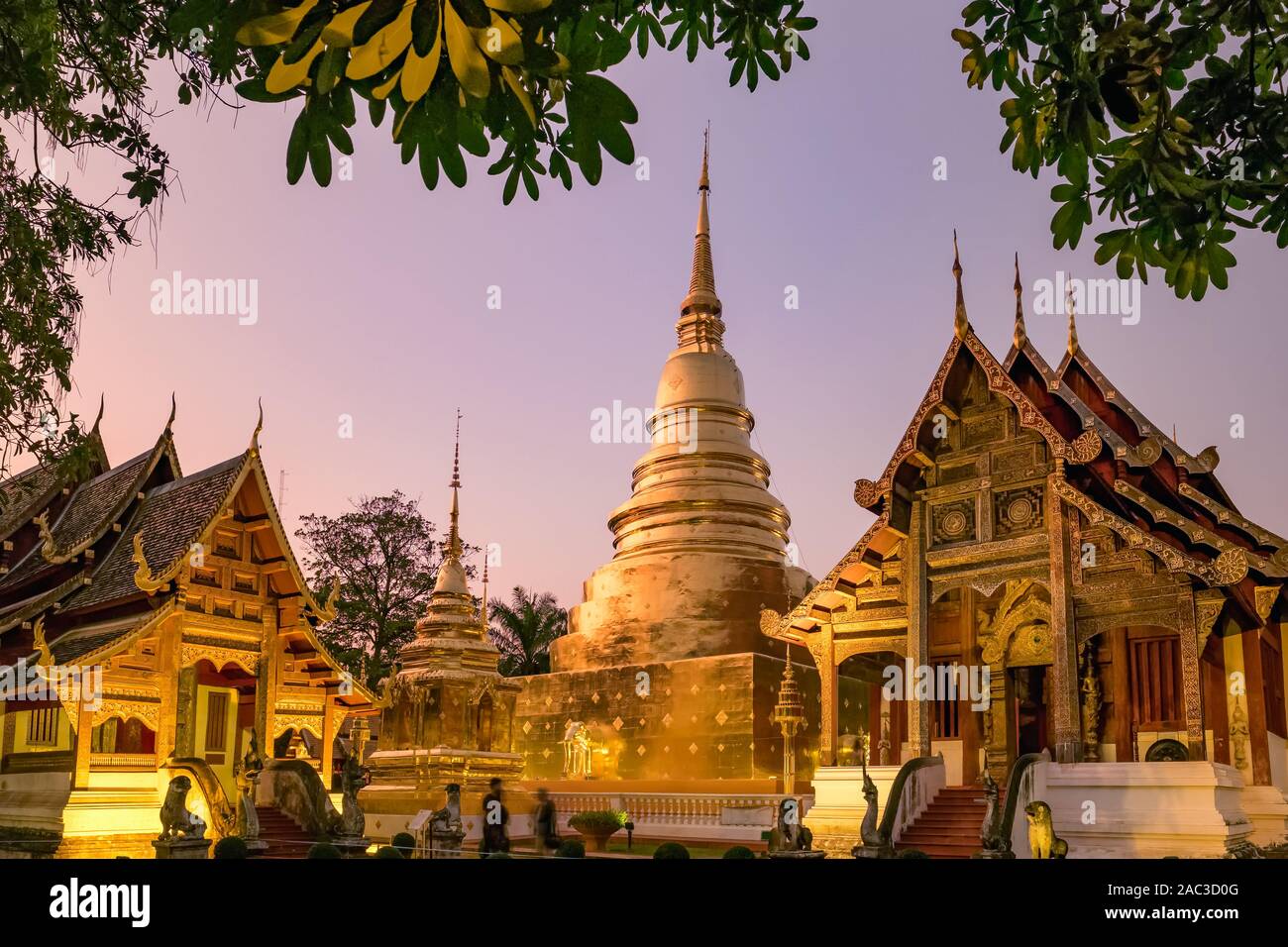 Wat Phra Singh in Chiang Mai, Thailand Stock Photo