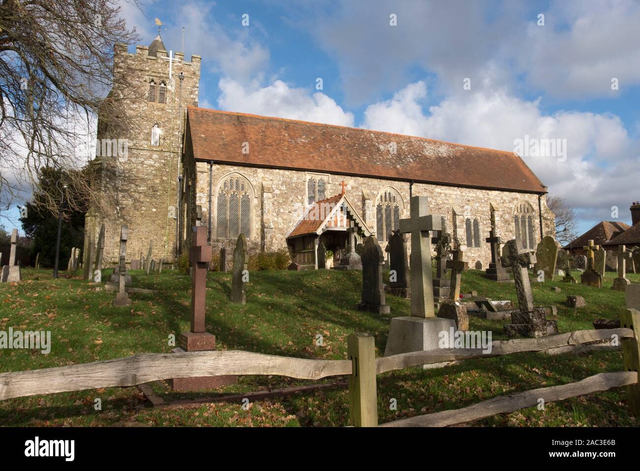 St George's Church, Brede, East Sussex, UK Stock Photo