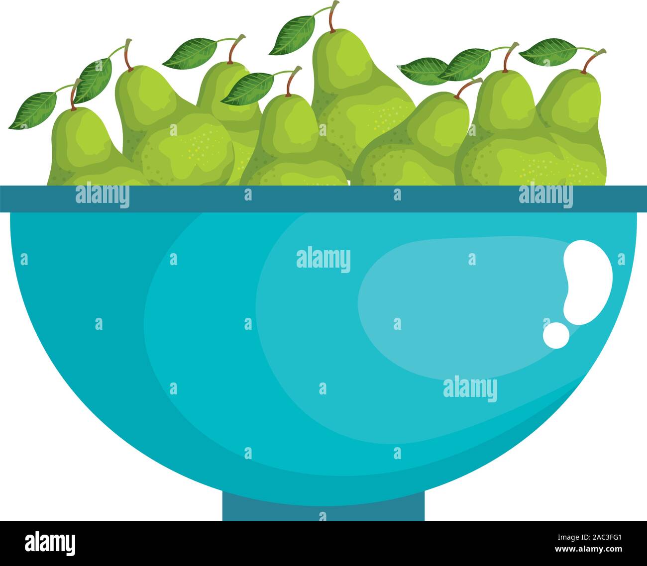 Isolated pears fruit vector design Stock Vector Image & Art - Alamy