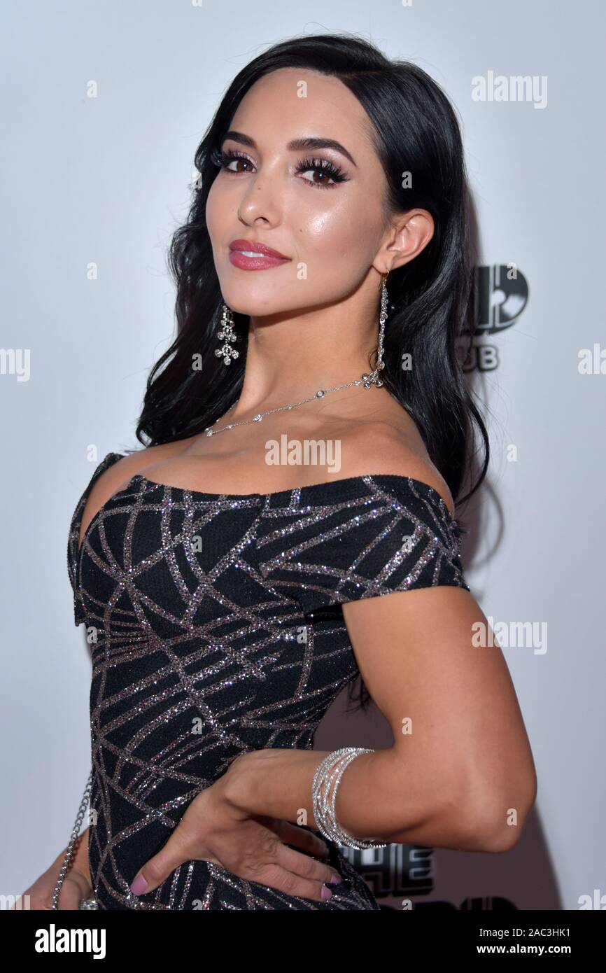 LAS VEGAS, NV - NOVEMBER 23: Model Vanessa Serros at the 'Babes in Toyland' Christmas Toy Drive' Las Vegas on November 23 2019 in Las Vegas Nevada. (P Stock Photo