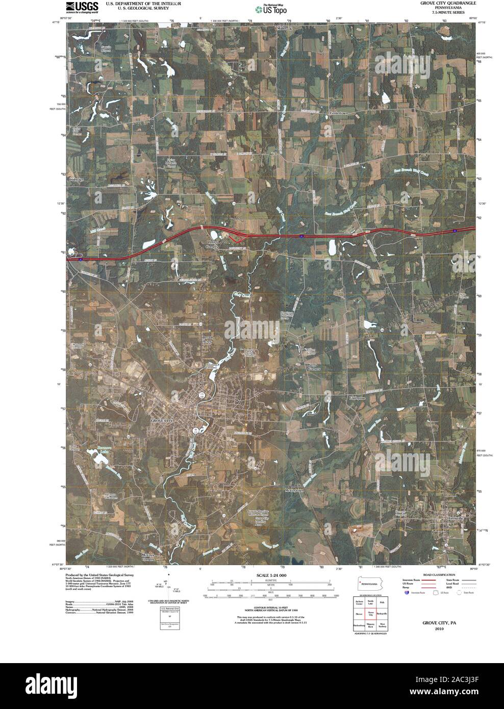 Map of grove city hires stock photography and images Alamy