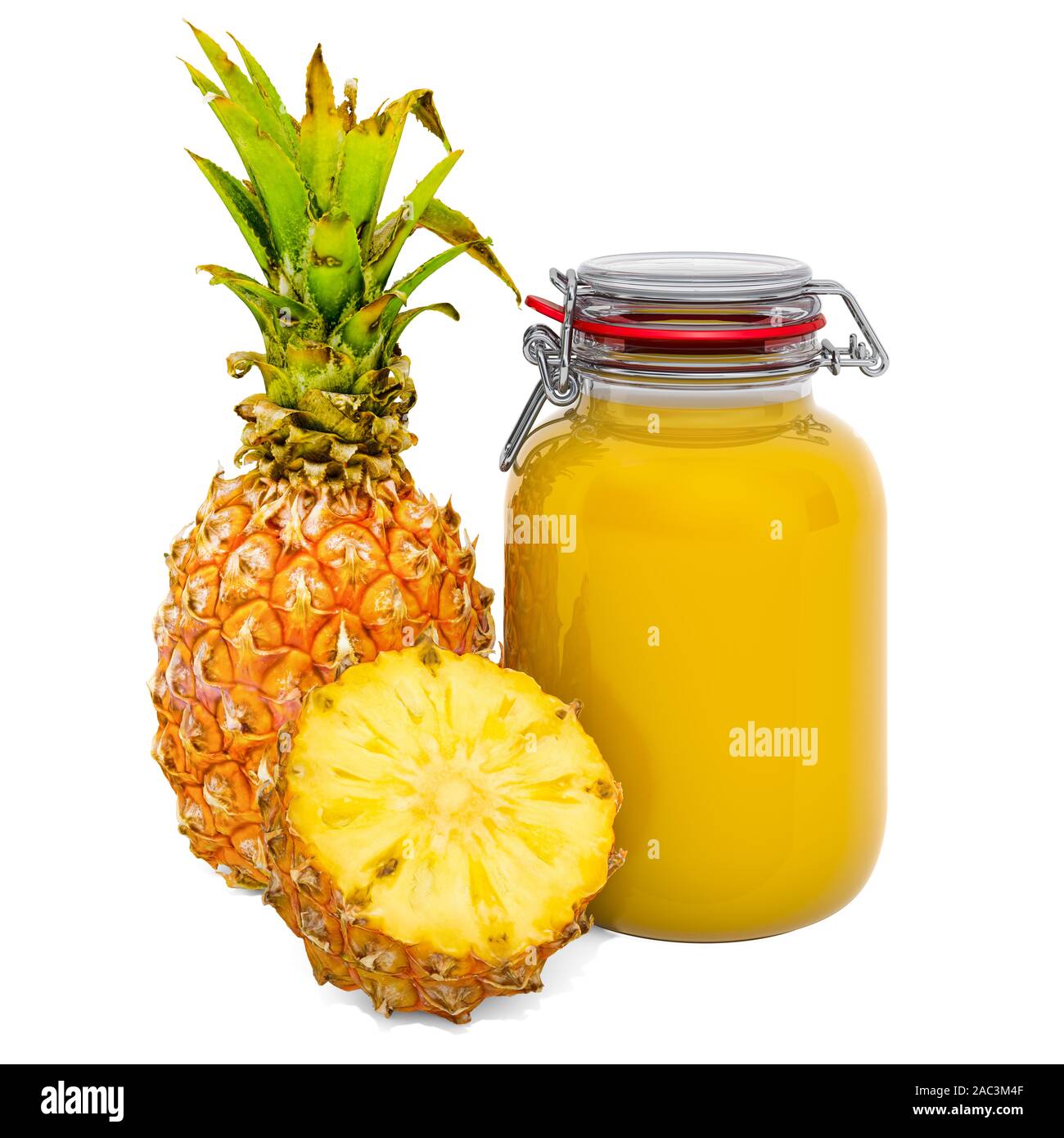 Download Jar Of Pineapple Jam With Pineapple 3d Rendering Isolated On White Background Stock Photo Alamy Yellowimages Mockups