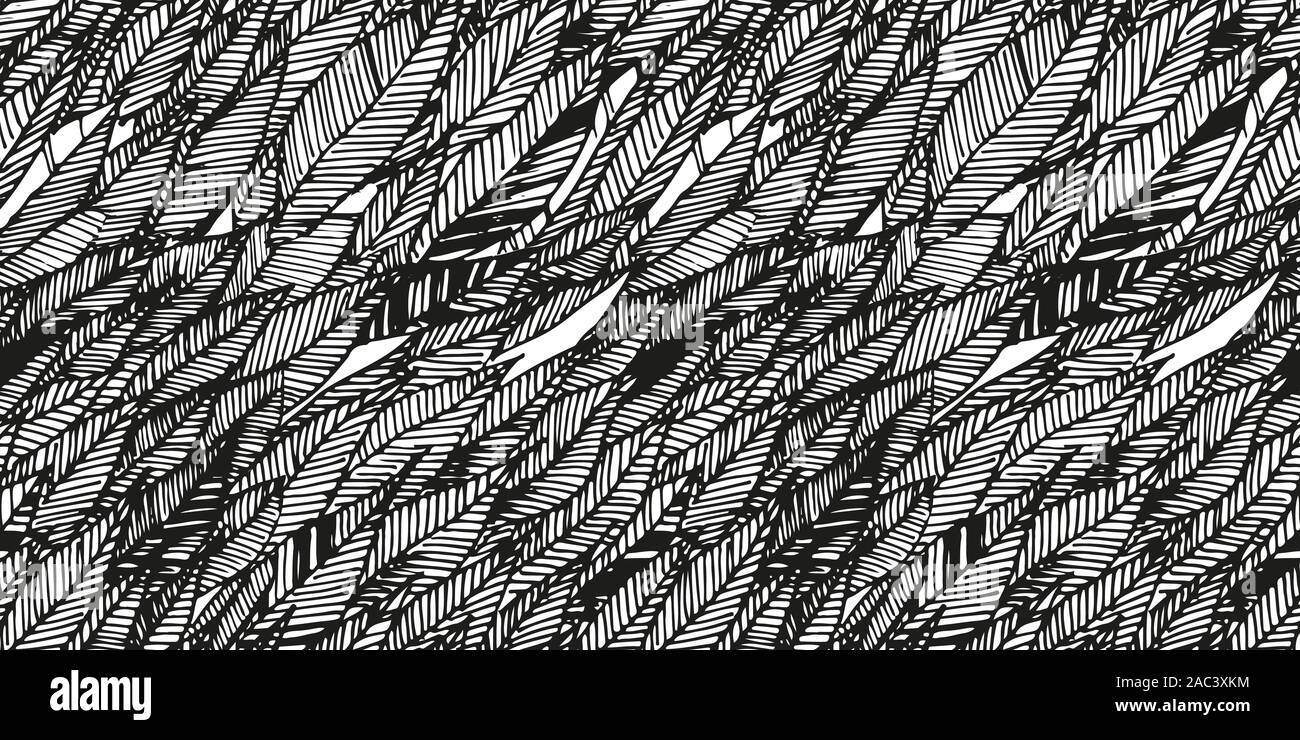 Texture Ink Drawing Hand drawn doodle graphic pattern. Seamless texture. Ink Drawing. Hand ...
