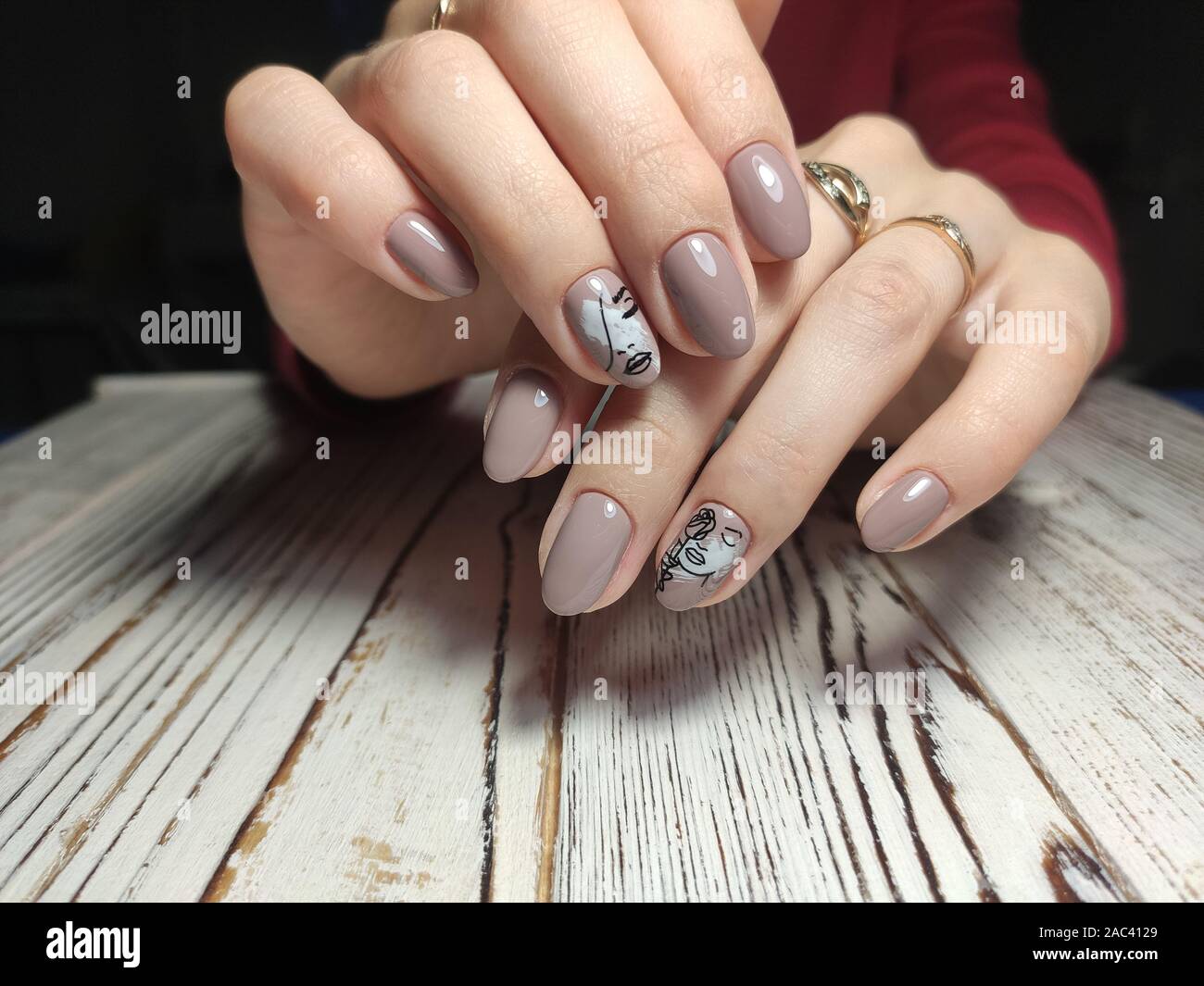 The beauty of the natural nails. Perfect Stock Photo - Alamy