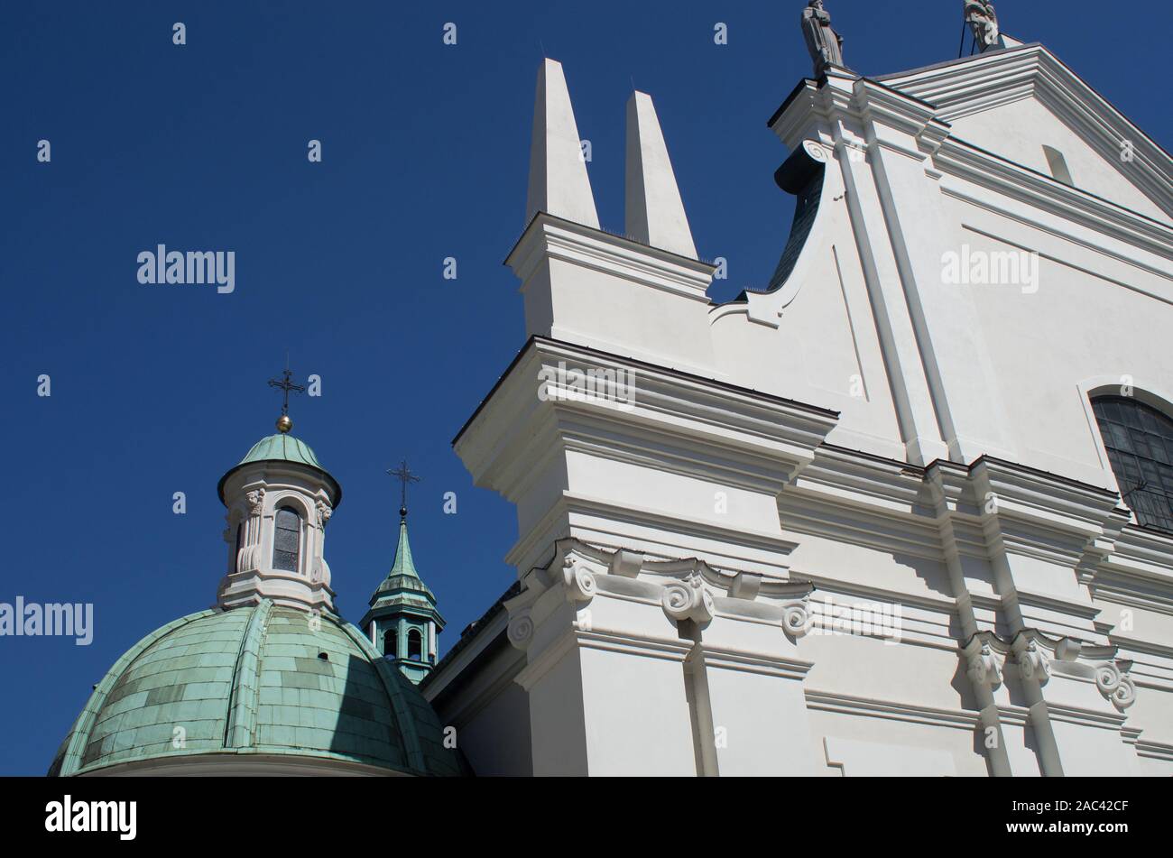 Dominican Roman Catholic Church of St. Jacek, 10 Freta Street, Warsaw, Poland Stock Photo