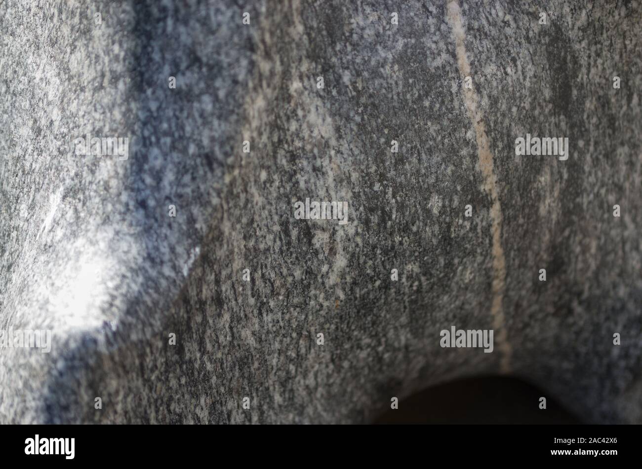 Detail of a contemporary stone sculpture Stock Photo