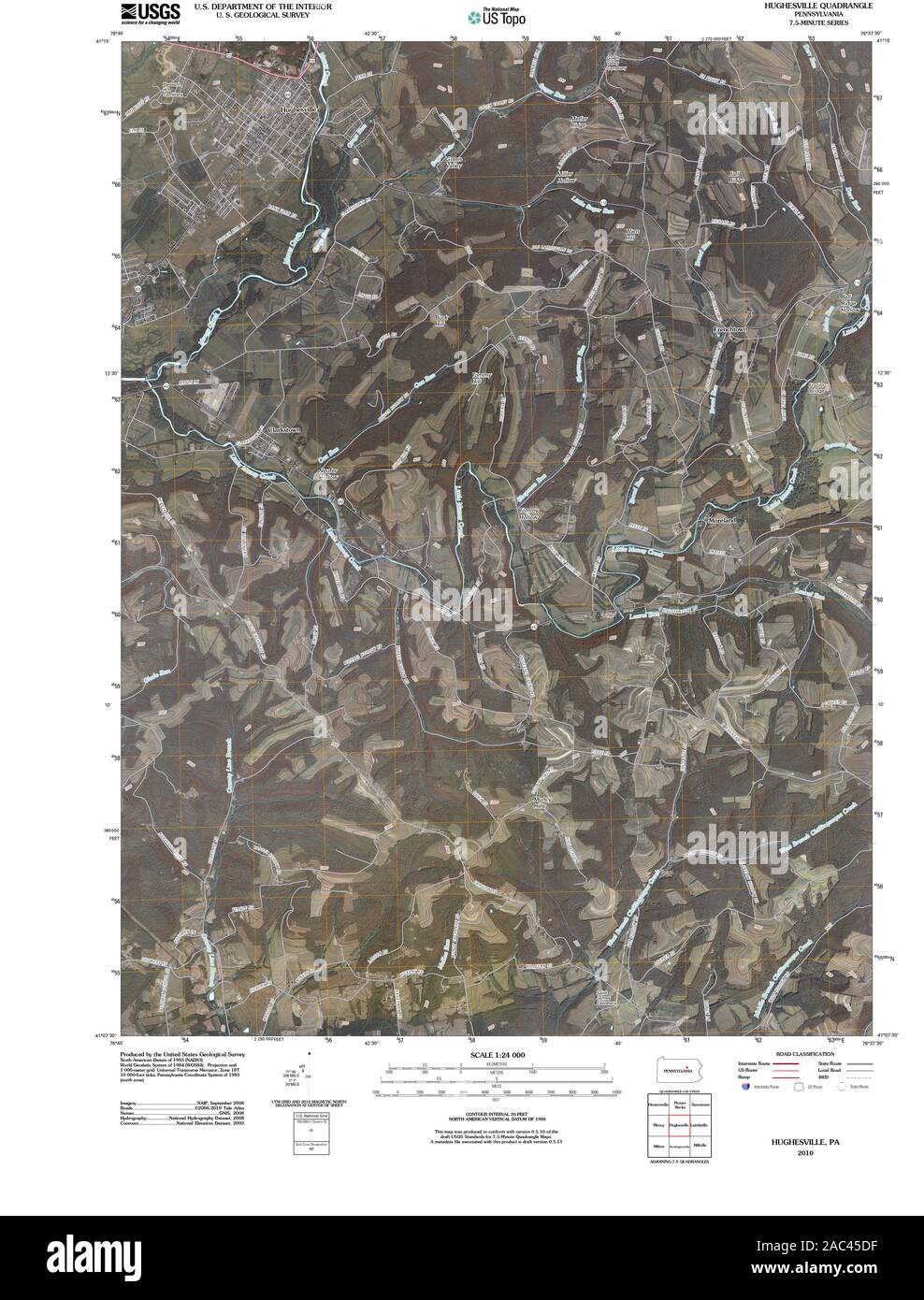 Hughesville map hires stock photography and images Alamy