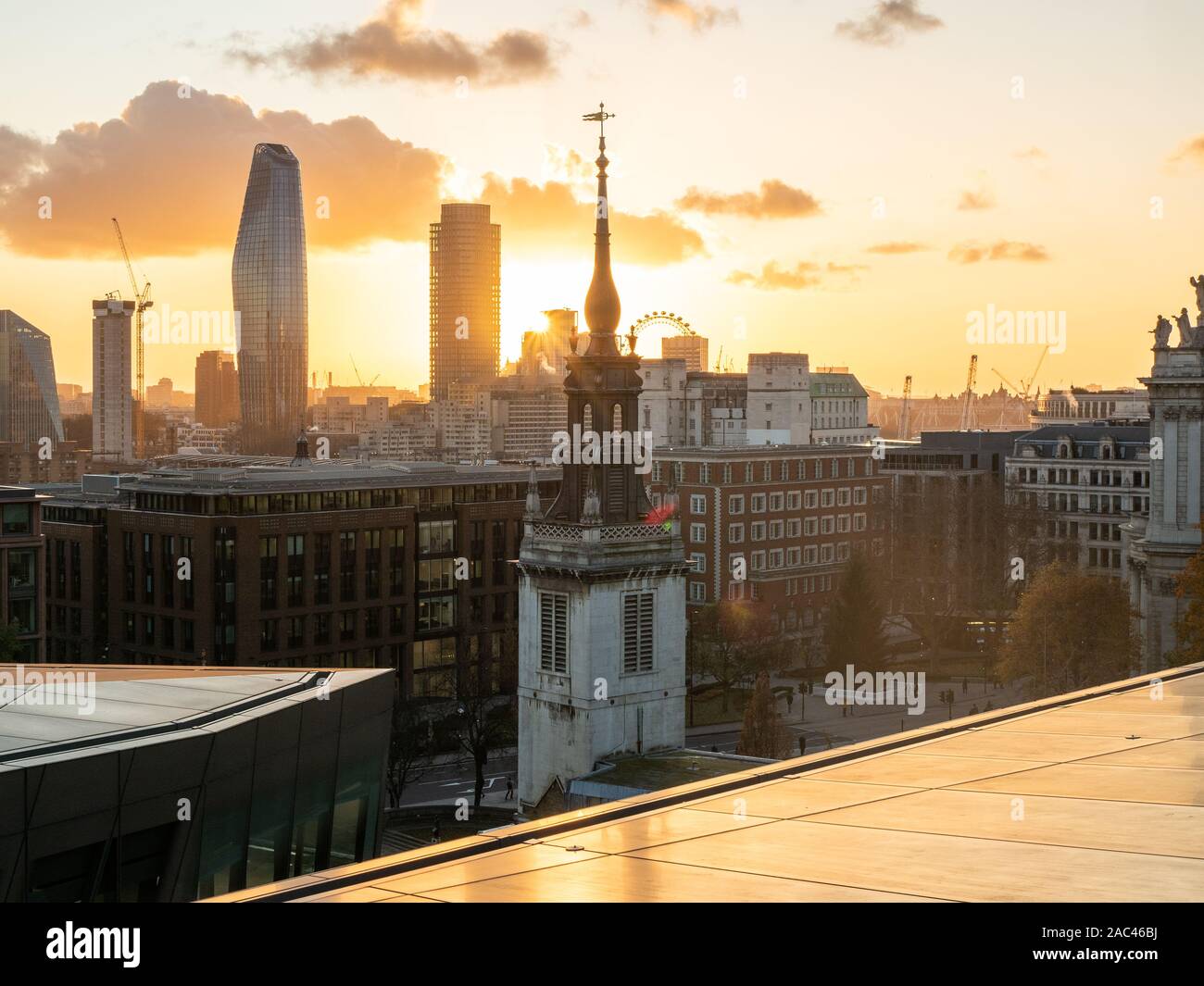 View from One New Change near St Pauls Cathedral, London Stock Photo