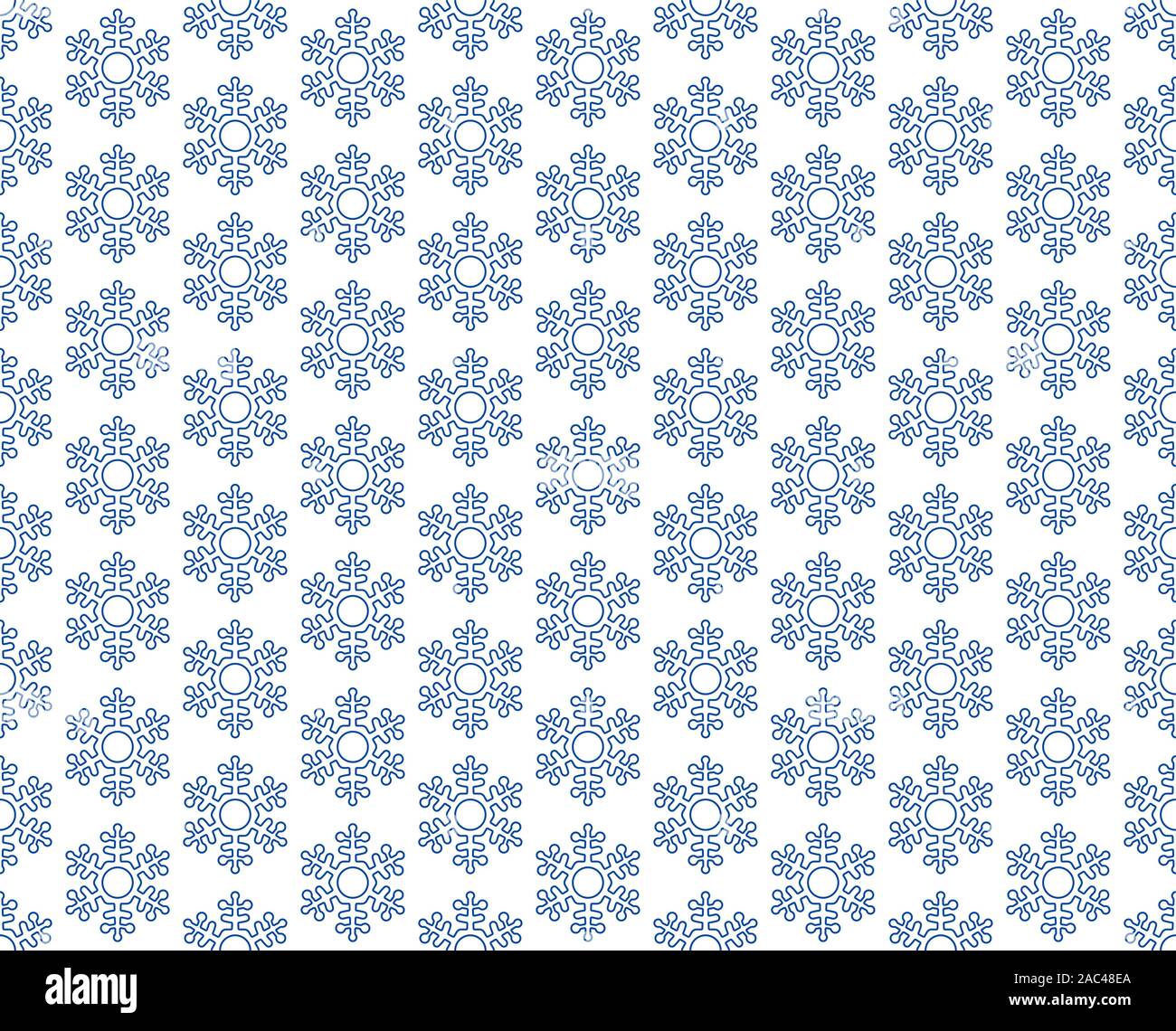 Seamless pattern of the abstract hexagonal geometric snowflakes Stock Vector