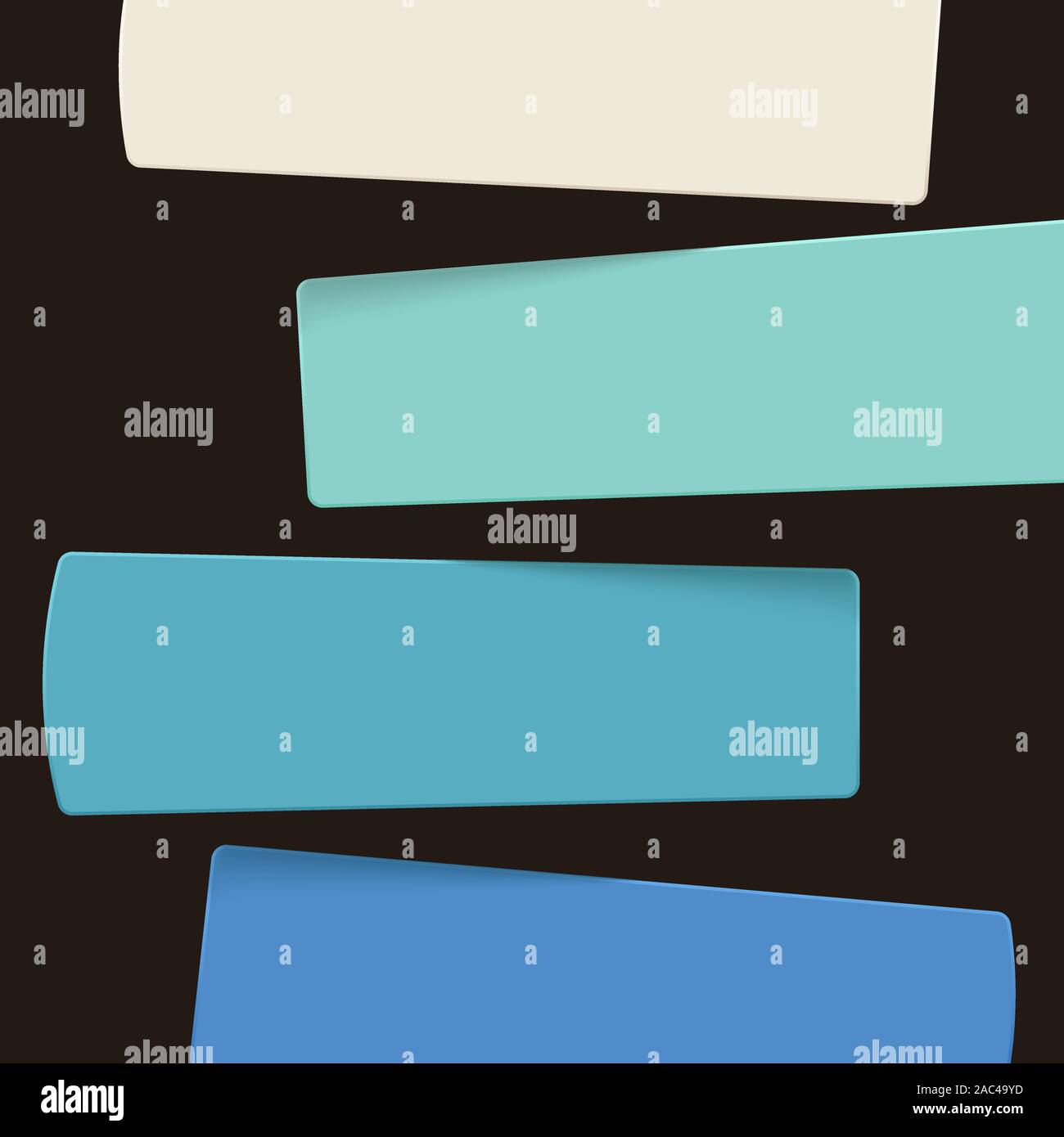 banners set on black background Stock Vector