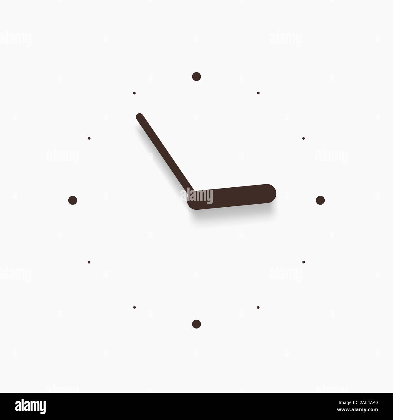 modern black wall clock on white Stock Vector Image & Art Alamy