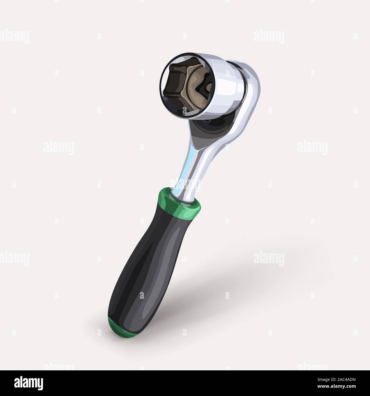 realistic socket wrench on white Stock Vector Image & Art Alamy