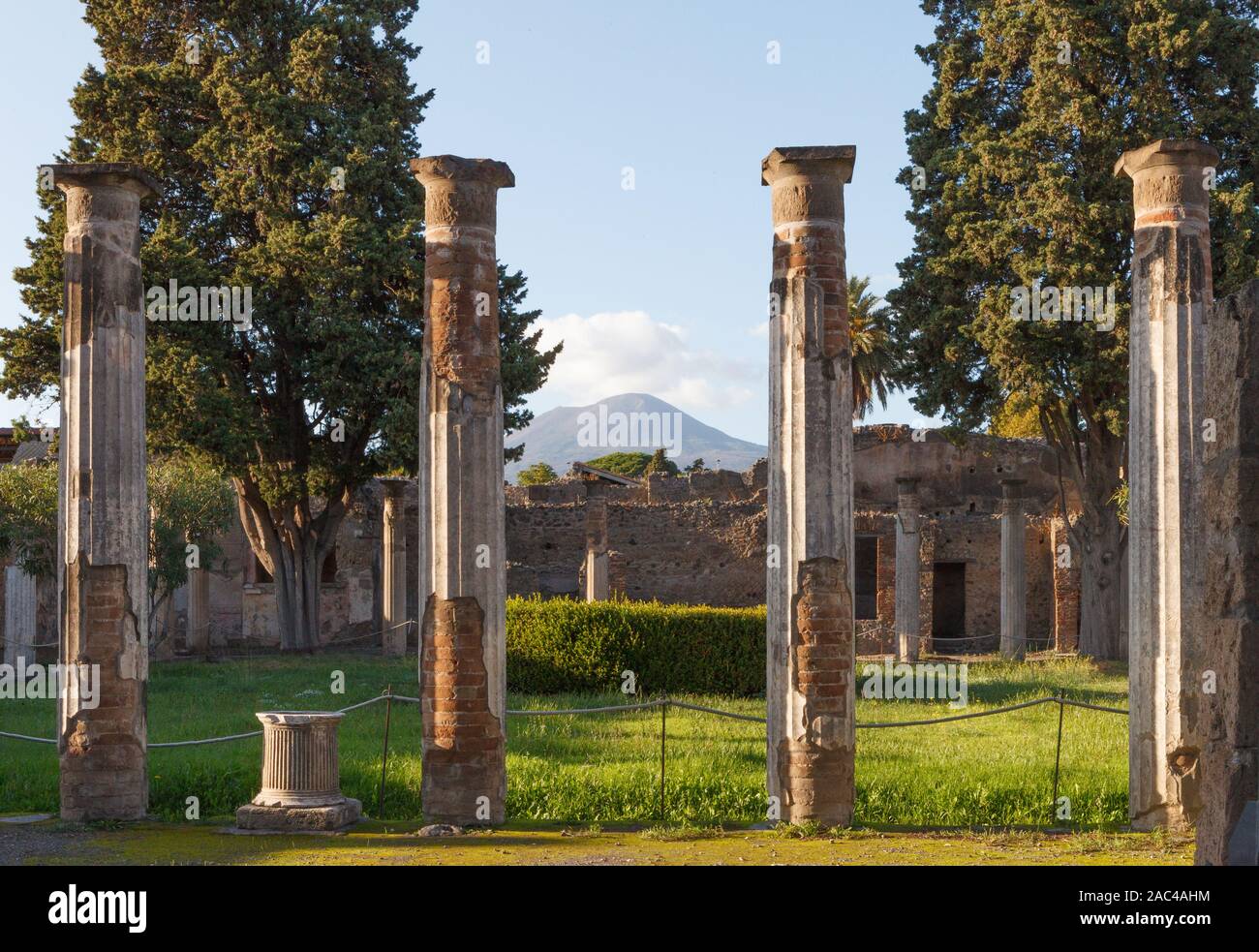 House of the faun of Pompeii (Pompei). Ancient Roman city in Pompei, Province of Naples, Campania, Italy Stock Photo