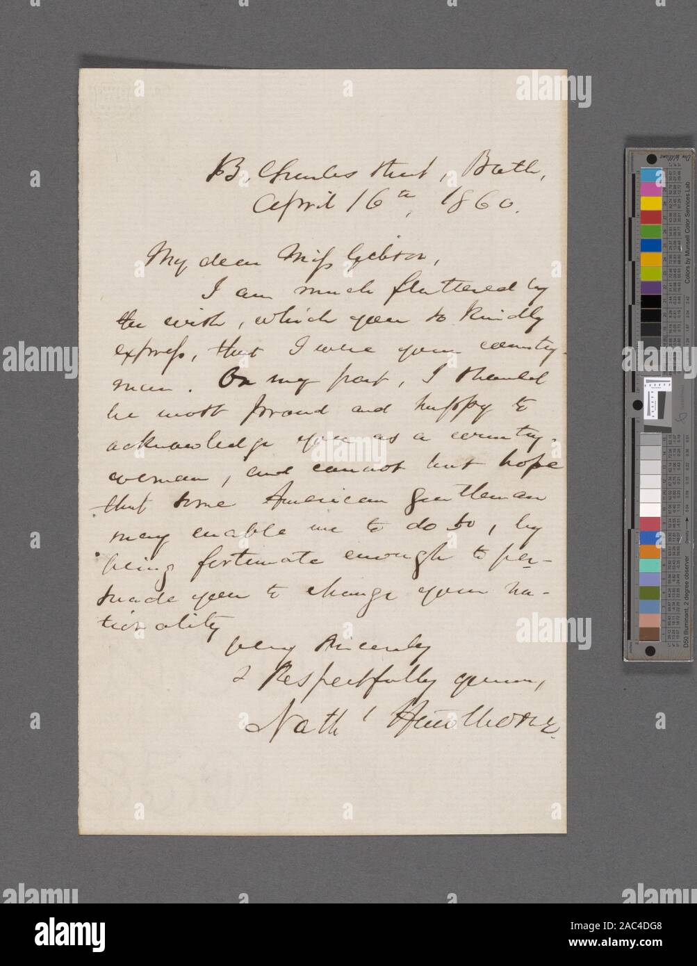 Gibson Miss Als To Apr 16 1860 Citation Reference Centenary Edition Xviii The Letters 1857 1864 1086 P 265gibson Miss Als To Apr 16 1860 Stock Photo Alamy