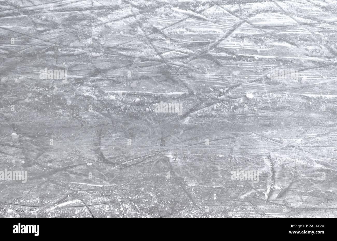Scratches of skates on the ice of skatingrink. Ideal for concepts and