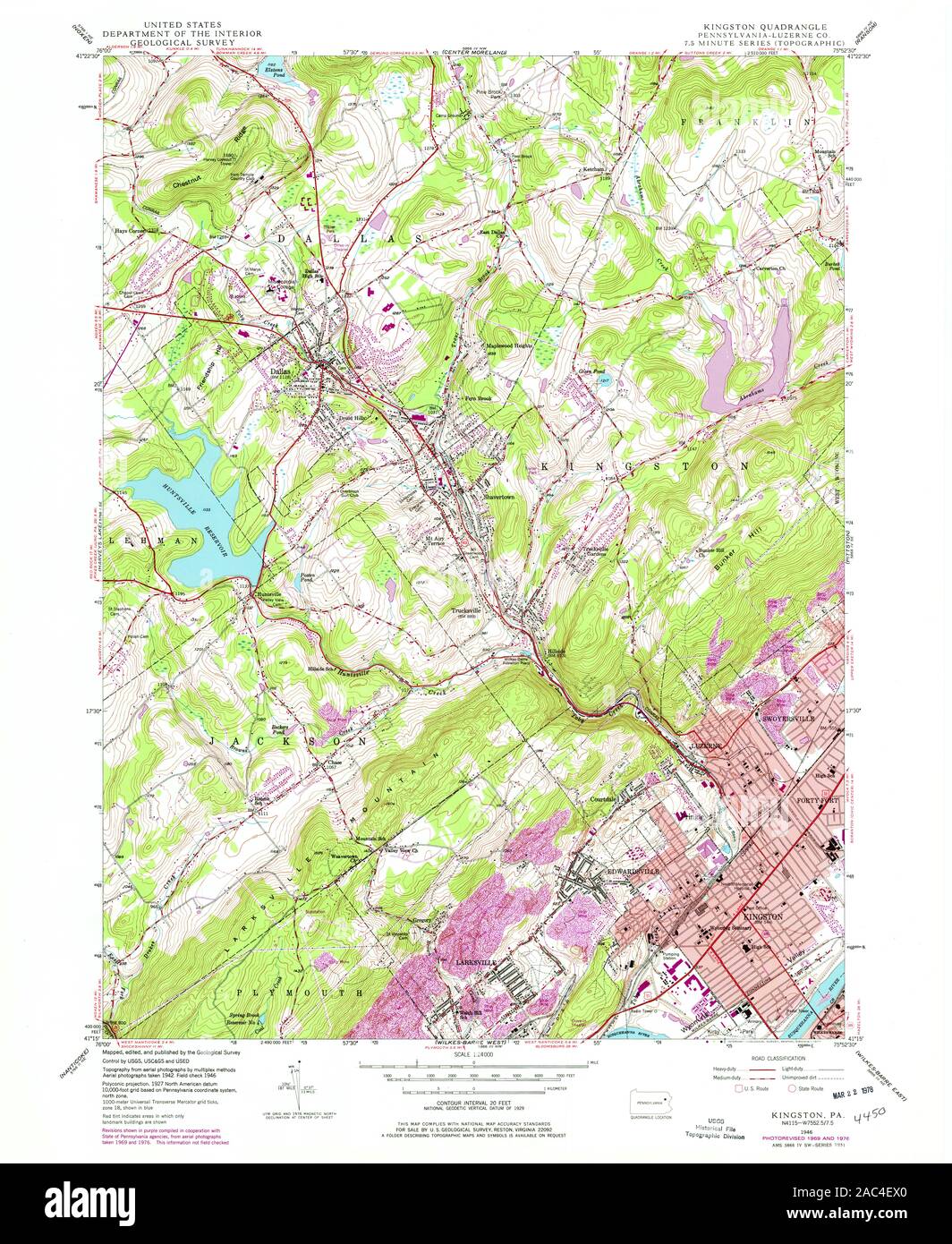 Kingston pennsylvania map hires stock photography and images Alamy